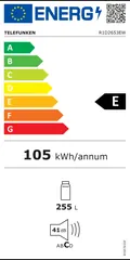Étiquette énergie du TELEFUNKEN R1D2653EW