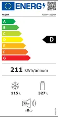 Étiquette énergie du Fagor FCBN442EDBX