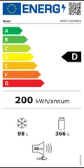 Étiquette énergie du Haier HPR5718DNMX