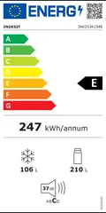 Étiquette énergie du Indesit INK25361S4E